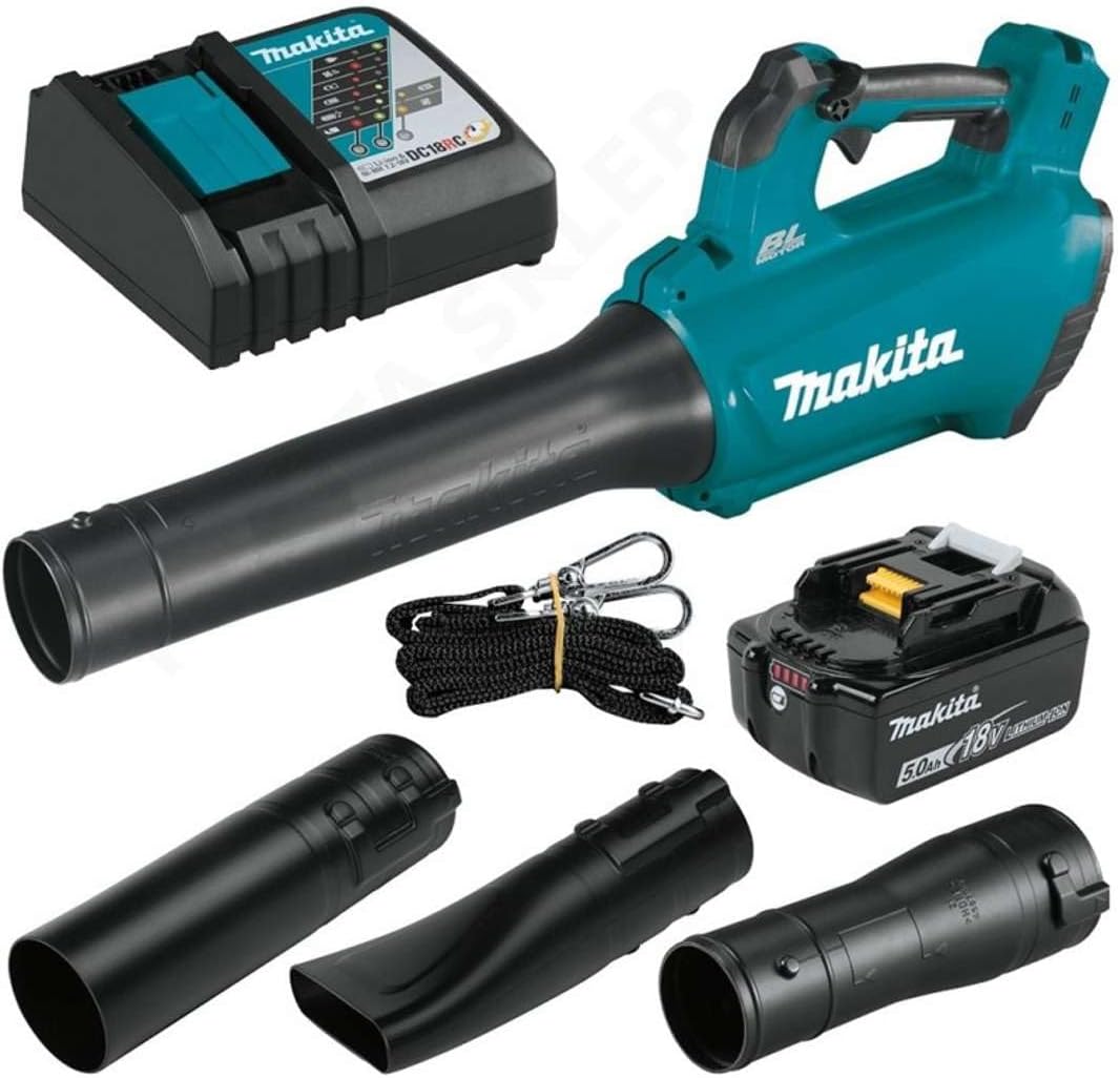 Makita Laubbläser, 18 V, 5 Ah, Blau/Schwarz, DUB184RT + 1 x Li-Ion Akku