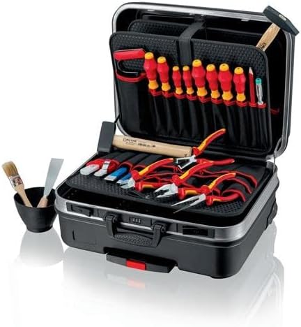 KNIPEX Werkzeug-Sets, 515 mm, Schwarz/Rot/Gelb, Werkzeugkoffer BIG Basic Move Elektro 24-teilig, 00 21 06 HL S