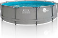 your GEAR Stahlrahmenpool, 122 cm, 366 cm, 457 cm, Grau/Blau, Steel Frame Pool - div. Modelle/Größen - rund rechteckig