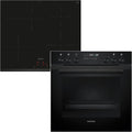 Siemens Kochfeld, 60 x 60 cm, Schwarz, PQ522IAAB Einbauherd-Set, Bestehend aus HE278GBB4 Herd, Selbstreinigung