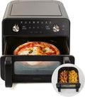 Panasonic Heissluftfritteuse, 9,6 Liter, Schwarz, NF-BC1000 Flex Air Fryer mit Sichtfenster, XL Flexibler Garkorb