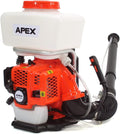 Apex Laubbläser, weiß/orange/schwarz, Benzin Motorsprüher Motorspritze Düngerspritze 3in1