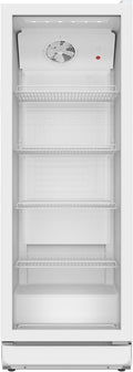 SCHOEPF Getränkekühlschrank, 300 L, 169 cm, Weiß, Kühlschrank mit Glastür - - gewerblicher - Umluft