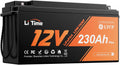 Litime Deep-Cycle-Batterien, 2944 Wh, 230 Ah, 12 V, Schwarz/Orange, Plus Low-Temp-Schutz LiFePO4 Lithium Batterie mit 200A BMS