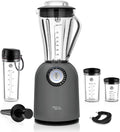 bianco di puro Küche Haushalt & Wohnen,Elektrische Küchengeräte,Küchenmaschinen Rührgeräte & Mixer, 1 L, Grau/Schwarz