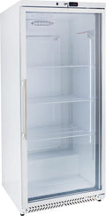 GastroHero Kühlschrank, Weiß, Lager ECO 380 mit Glastür Gastronomiebedarf