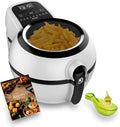 Tefal Heißluftfritteuse, 1,2 kg, Weiß/Schwarz, Actifry Genius Snaking FZ761015 Fritteuse ohne Öl, mit 9 Automatikprogrammen und Snackzubehör