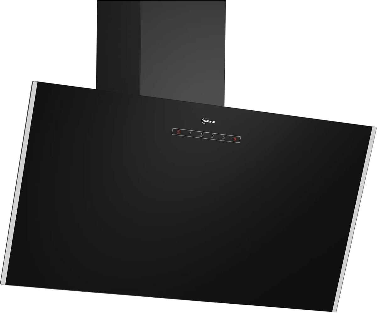 Neff Dunstabzugshaube, 80 cm, Schwarz, D83IDK1S0, N 30, Wandesse, zur Wandmontage, breit, Intensivstufe, LED-Beleuchtung