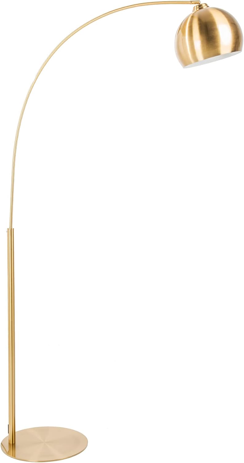 Riess Ambiente Standleuchten & Deckenfluter, 205 cm, Gold, Elegante Bogenlampe Lounge Deal Stehlampe Bogenleuchte