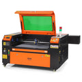 VEVOR Gravurwerkzeug, 500 mm, 80 W, schwarz/orange/grün, CO2-Lasergravierer, 500x700 mm, /s Laserschneidmaschine mit 2-Wege-Pass-Air-Assist