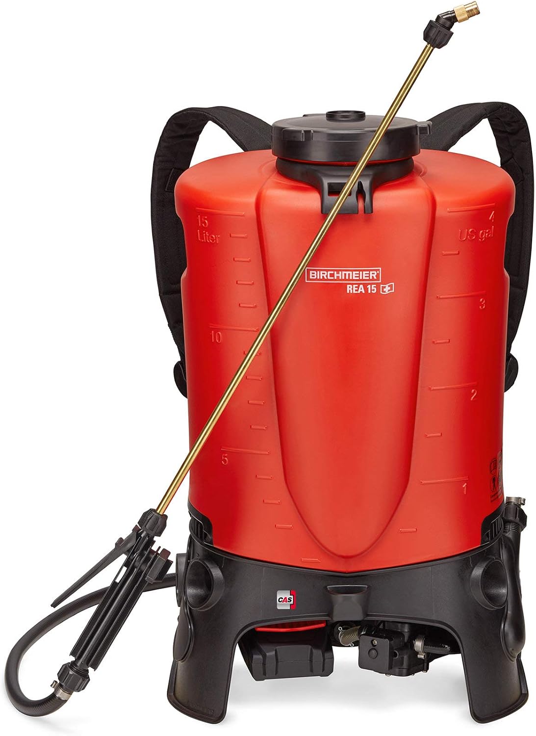 Birchmeier Werkzeugakkus, Rot/Schwarz, Akku-Rückensprühgerät REA 15 AC1 CAS mit Akkupack +