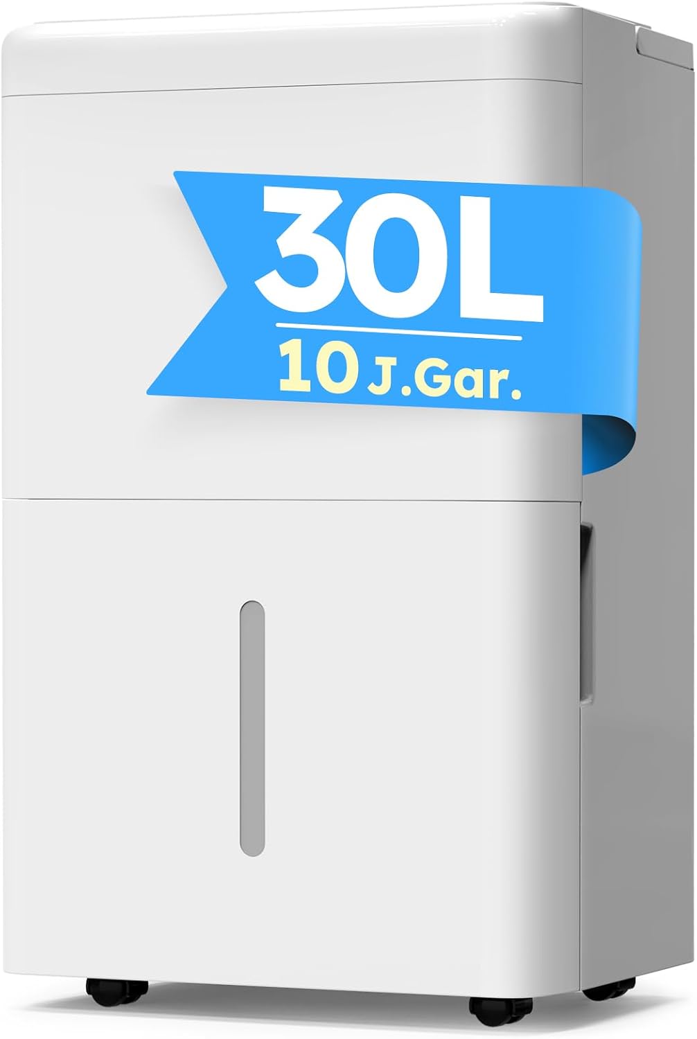 KresicoKlima Luftentfeuchter, 245m, 30 L, 90m, Weiß, elektrisch mit Ablaufschlauch, Entfeuchter elektrisch, Keller für Räume bis zu ³/ ²