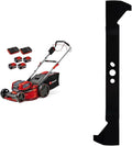 Einhell Rasenmäher, 1200 m, 5,2 Ah, 52 cm, 36 V, Rot/Schwarz, Akku- GP-CM 36/52 S Li BL Kit Power X-Change (, Schnittbreite