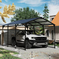 TIMWNER Carports, Schwarz, Carport-Überdachung, strapazierfähig, Metall-Carport mit verstärkter Struktur und Boden
