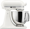 KitchenAid Knet- & Rührmaschinen, 4.8 L, Porzellanweiß/Silber, Küchenmaschine - Artisan - Kippbarem Food Processor