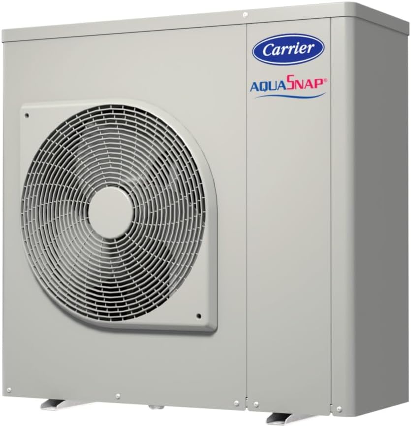 ThermoFlux Wärmepumpen, 3,95 kW, Grau, Carrier L/W Monoblock Wärmepumpe, AquaSnap 30AWH-P 004