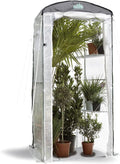 Bio Green Gewächshaus, 220 cm, Weiß/Grau, Überwinterungszelt Patioflora 100, ganzjährig einsetzbar, Stabiler Rahmen
