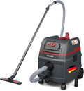 Starmix Nass-Trockensauger, 1600 W, 25 L, 5m, schwarz/rot, ISC L-1625 Top, Industriesauger Staubklasse L mit Gerätesteckdose &