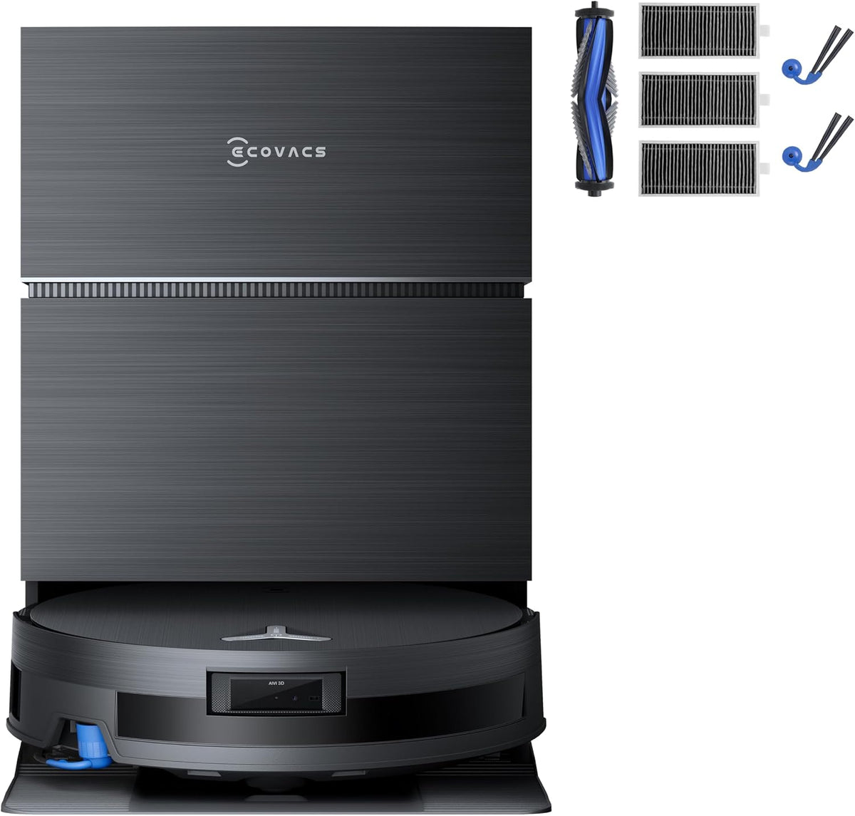ECOVACS Saugroboter, 4 cm, schwarz, Staubsaugerroboter, Deebot X11 Pro Omni Staubsaugerroboter Set, mit Blast und Leistung 19500 Pa