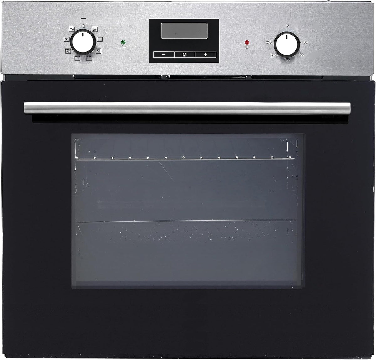 PKM Backofen, 54 Liter, Schwarz/Silber, Einbau F7-2 Digi, Garraum, Digital Display, Timer Funktion, 8 Funktionen