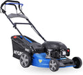HYUNDAI Rasenmäher, 46 cm, 65 L, Blau/Schwarz, Benzin LM4622G, Radantrieb, Mulchfunktion, starker 3.9PS Motor mit 170cc