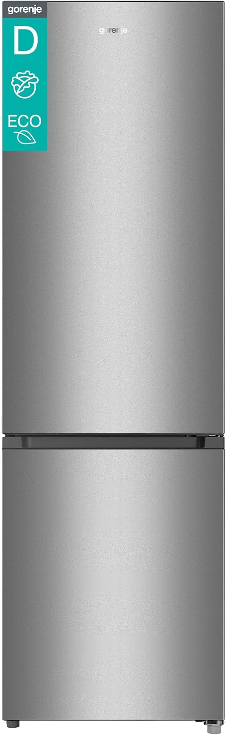 Gorenje Kühl-Gefrierkombination, 180 x 55 x 55,7 cm, 39 dB, 269 L, Silber, RK418DPS4 /Freistehend/Energieeffizienzklasse: D / /