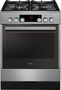 Amica Elektroherd, Schwarz/Silber, SHEG 914 121 E Standherd Gaskochfeld Elektro Backofen Timer