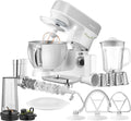 SENCOR Küchenmaschinen, Rührgeräte & Mixer, 1200 W, 5 L, Weiß/Silber, Multifunktions-Küchenmaschine Überausgestattet
