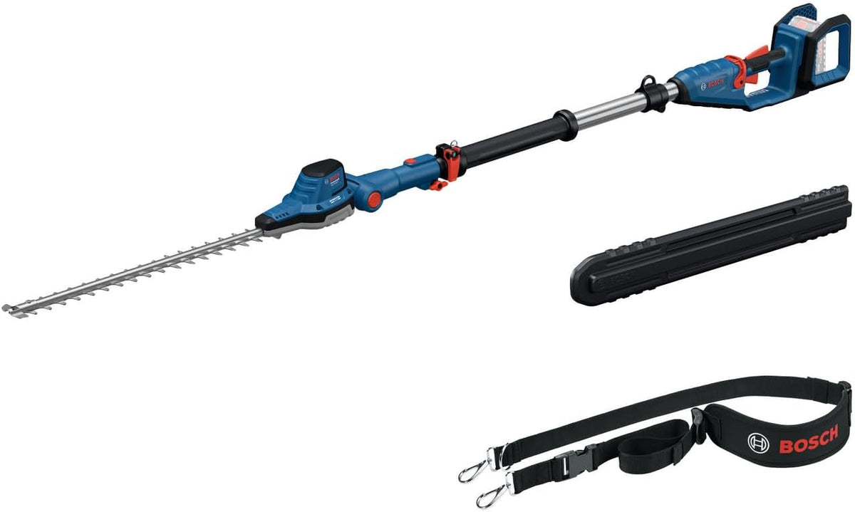Bosch Professional Heckenschere, 23,5 mm, 18 V, Blau/Schwarz, System Teleskop- GHE -50 TP (2, 5-m-Teleskopstange