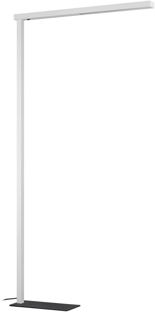 Arcchio Schreibtisch, Weiß/Schwarz, LED Büro Stehlampe weiß schwarz, Bürolampe Uplight und Downlight Deckenfluter 7400lm 4000K