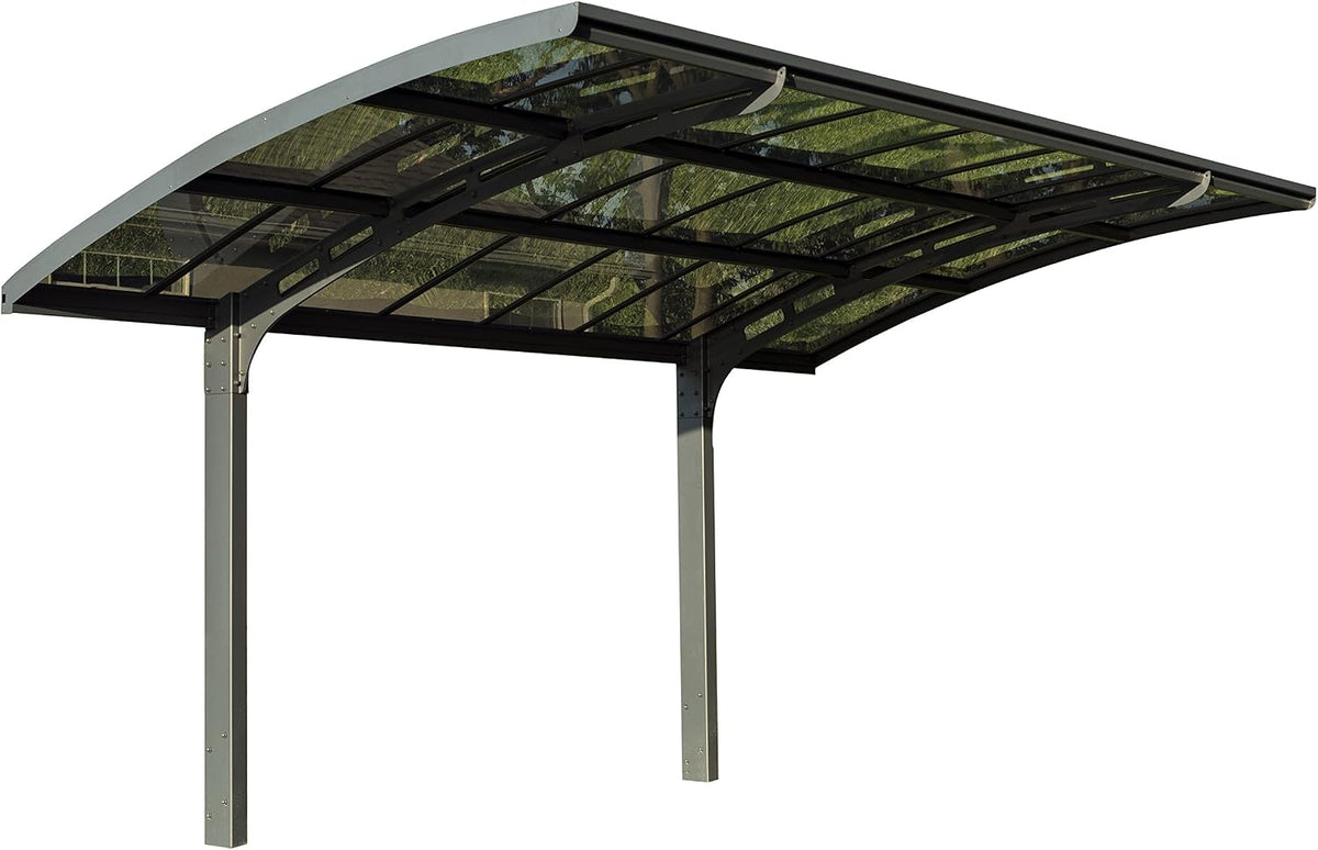 CANOPIA Carports, 495 x 289 cm, Grau/Schwarz, by Palram Carport Bausatz Arizona Breeze 5000 Einzelcarport