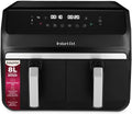 Instant Pot Heissluftfritteuse, 8 l, Schwarz, Groß, Familiengröße, zweifach, 2 4-l-Körbe, 8 in 1, Dörren, Grillen
