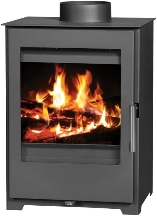 VICTORIA-05 Ltd. Kaminofen, 5 kW, Grau, EEK A+ Holz One Holzofen Kamin Ofen Dauerbrandofen
