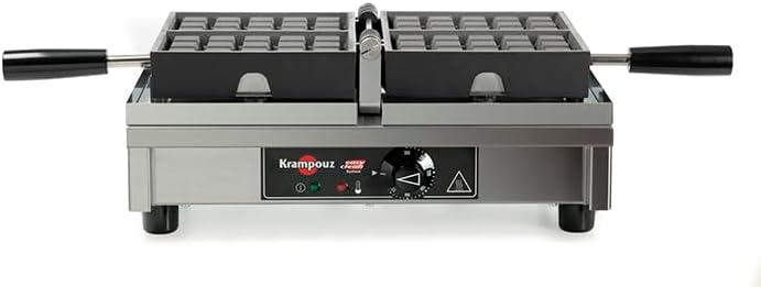 Krampouz Küche Haushalt & Wohnen,Elektrische Küchengeräte,Waffeleisen, 1800 W, 220 V, Silber/Schwarz