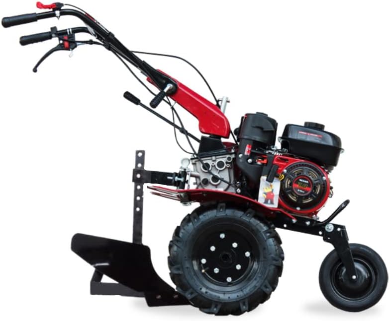 Weima Motorhacken, 100 cm, Schwarz/Rot, WM500 Deluxe mit Pflug G-2 7 PS 212 CCM Fräsbreite Gänge 2