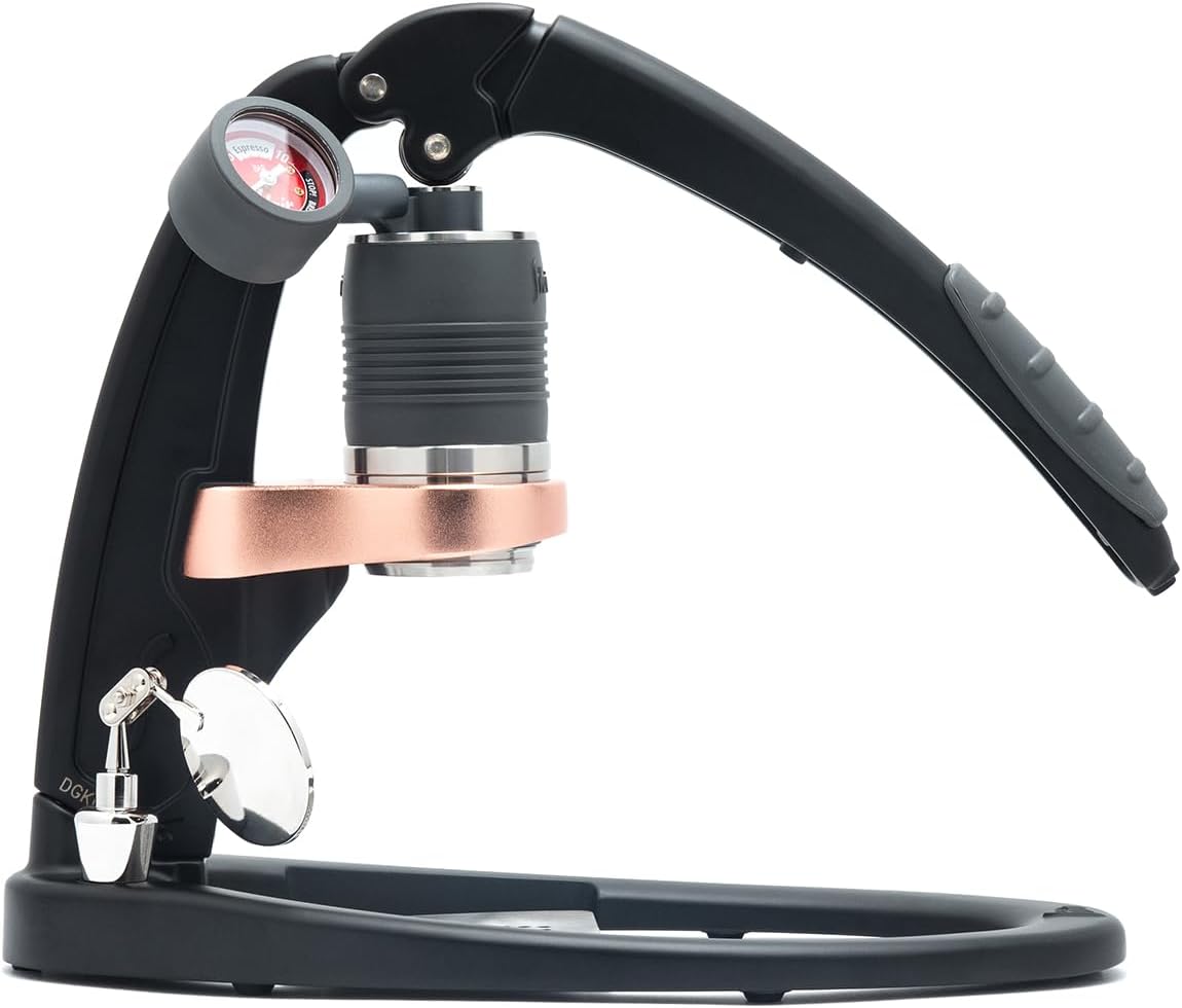 Flair Kaffeemaschine, Schwarz/Bronze/Silber, Pro 3 (schwarz), alle Espressomaschinen mit manuellem Hebel und einem