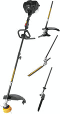 McCulloch Heckenschere, 25,5 cm, 900 W, schwarz/gelb, Freischneider B33 PS + ( 4-in-1): Gartenpflege-Set mit, geteiltes Führungsrohr