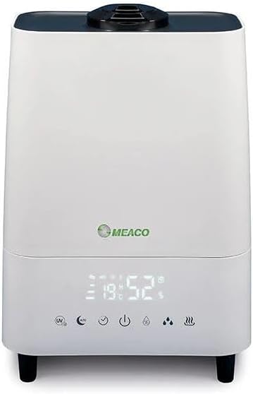 MEACO Dunstabzugshaube, Weiß/Schwarz, Deluxe 202 Luftbefeuchter Ultraschall Luftbefeuchter &