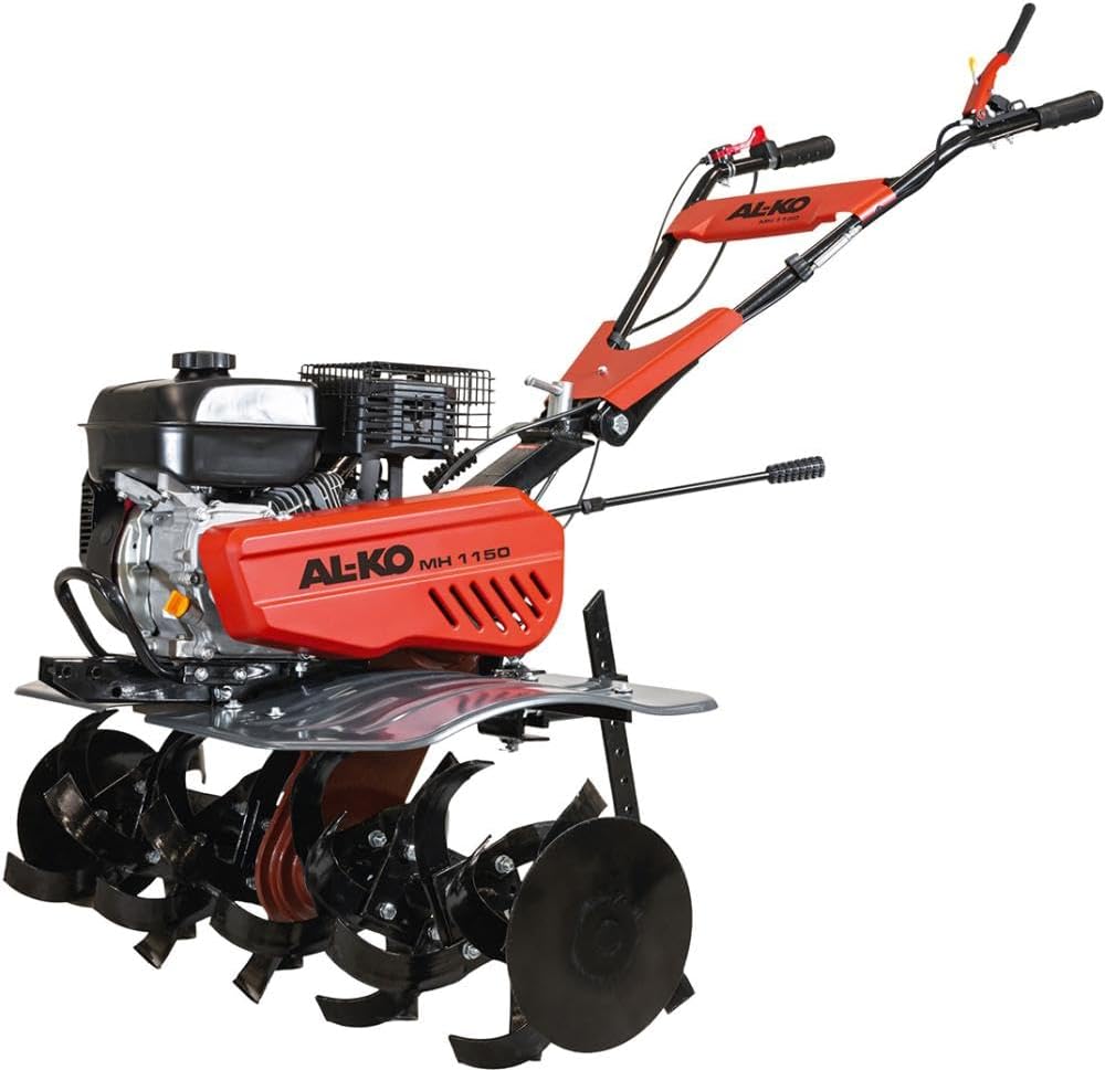AL-KO Motorhacken, 3.6 kW, 115 cm, 900 m, Rot/Schwarz, Benzin-Motorhacke MH 1150 Premium, Motorleistung, 8 Hackmesser