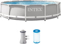 Intex Stahlrahmenpool, Grau/Weiß, Frame Pool Set Prism Rondo � 305