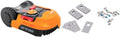 WORX Mähroboter, Orange/Schwarz, Landroid Plus WR165E für kleine Gärten bis 500 qm mit WLAN, Bluetooth und schwimmendem Mähdeck +WA0190 Landroid