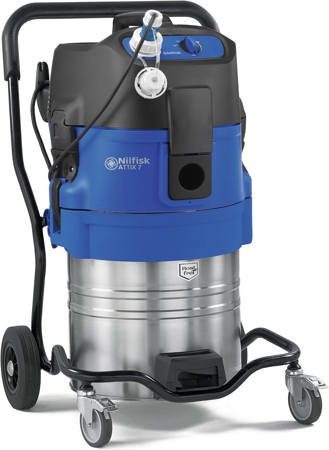 Nilfisk 302001529 Staubsauger, 302001529, 70 Liter, 200 l, 9 m, Blau/Silber/Schwarz