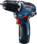 Bosch Professional Akkuschrauber, 3.0 Ah, 12 V, Blau/Schwarz/Rot, System Akku Bohrschrauber GSR -35 (inkl. 2x Akku GBA