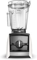 Vitamix Standmixer, 1,8 l, Weiß/Schwarz, A2500 Ascent Series Smart Mixer, flacher Behälter, Weiß