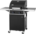 tepro Gasgrill, 128 x 63 x 114 cm, Schwarz, Keansburg 2 mit 2 langlebigen Edelstahl-Brennern, emailierten Guss-Grillrosten