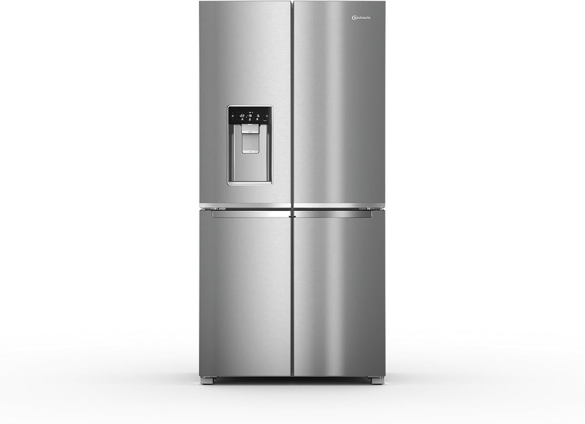 Bauknecht Kühl-Gefrierkombination, 388 l, 206 l, 594 l, Silber, BKQ9I MO2 L EF freistehend /Side by, Gefrieren