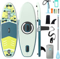 niphean SUP-Board, Blau/Gelb/Grün/Schwarz, (Extra Groß) Stand Up Paddling Board, SUP für 2+1 Personen/Familien