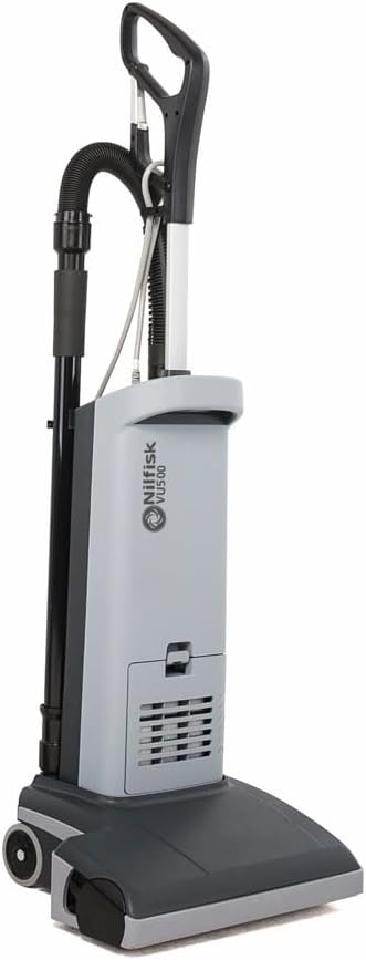 Nilfisk Staubsauger, 2400 cm, 27 l, 10 m, Schwarz/Grau, Bürstsauger VU500 (Aufnahmeleistung 810 Watt, Luftmenge /sek