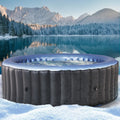 BRAST Aufblasbare Pools, 224 cm, Grau/Blau, Whirlpool aufblasbar MSpa Bergen für 4-8 Personen, viele Größen Ø180