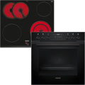 SIEMENS Kochfeld, 60 x 60 cm, Schwarz, EQ522KAAB, Einbauherd-Set, Made in Germany, Bestehend aus HE217GBB3 Herd
